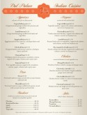 Indian Spice Menu
