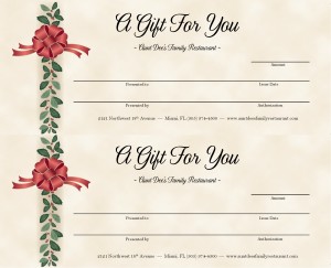 holiday certificate templates