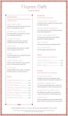 Art Deco Cafe Menu