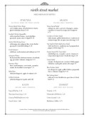 Bay Dinner Menu