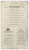 Butcher Block Menu