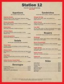American Lunch Menu Template