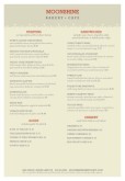 A4 Catered Breakfast Menu