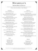 Simple Pub Menu