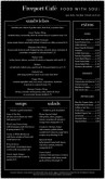 Blackboard Cafe Menu