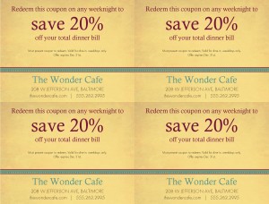 new cafe coupon template marketing archive