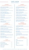 Cafe Restaurant Menu Long