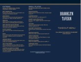 Brooklyn Tavern Takeout Menu