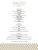 Art Deco Menu