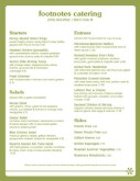 Catering Boxed Lunch Menu
