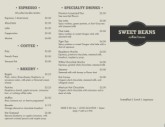 Coffee Shop Trifold Menu