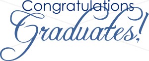 Congratulations Graduates Word Art | Event Graphics