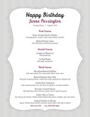 Happy Birthday Menu