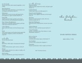 5 Star Room Service Menu