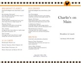 Bistro Breakfast Folded Menu
