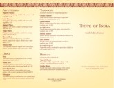 Indian Food Takeout Menu
