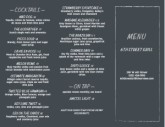 Chalkboard Bar Trifold Menu