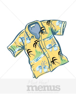 Hawaiian Shirt Clipart | Caribbean Clipart