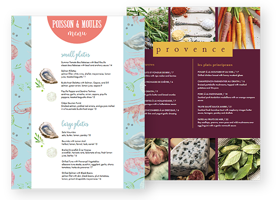 Design French Menus