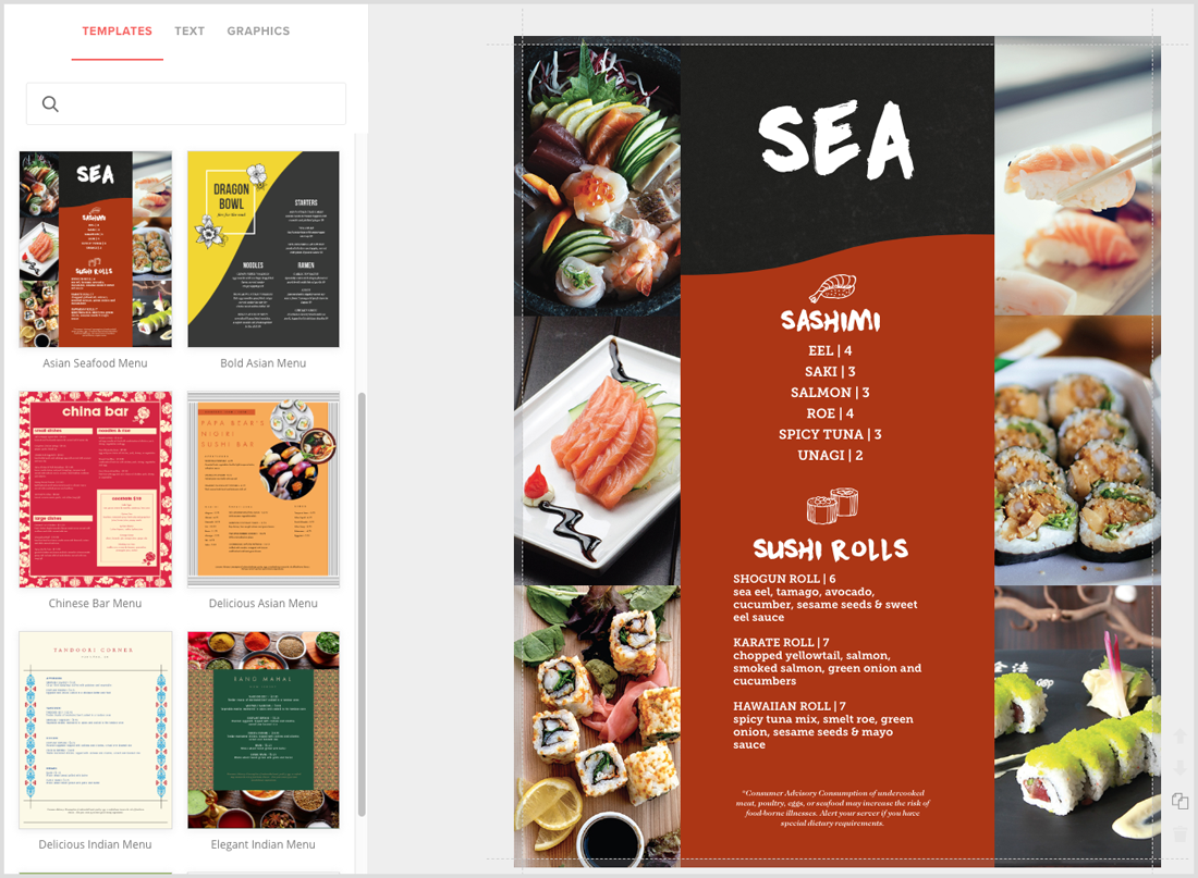 Seafood Menu Maker, Full-Color & Multi-Page - MustHaveMenus.