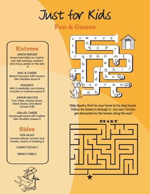 kids menu kid menu designs kid menu templates musthavemenus