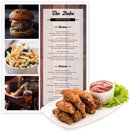 Design Restaurant Menus