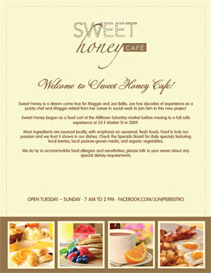 printable restaurant menu