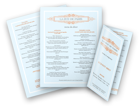 deli menu templates