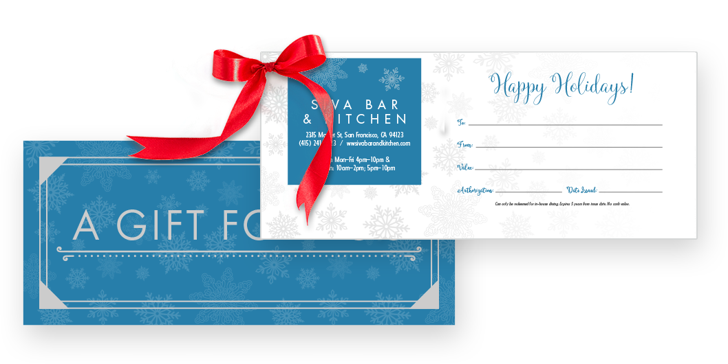 Gift Certificate Printing for Restaurants  MustHaveMenus