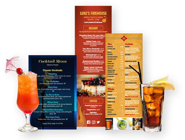 Half Page Menu Printing