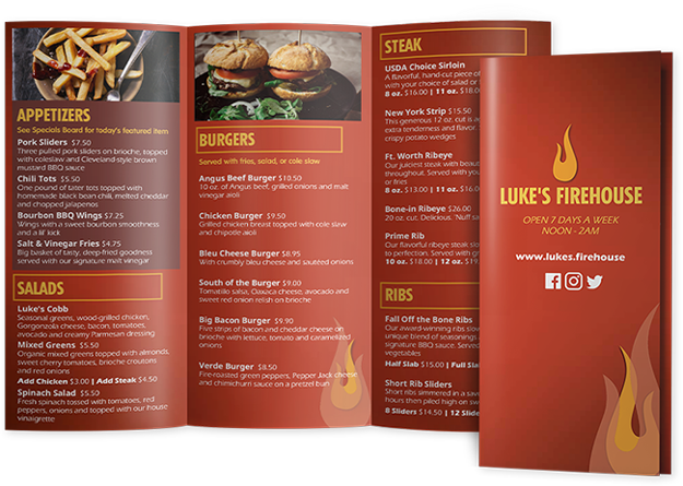 Take Out Menus