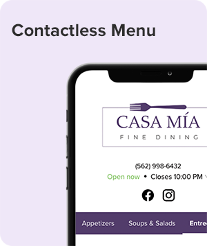 Contactless Menu