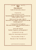 Country Style Table Tent Menu