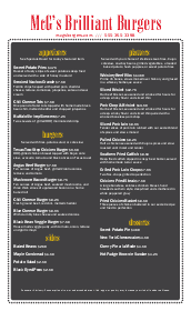 Backyard Burger Menu Letter Burger Menus Backyard Burger Menu Letter Burger Menus