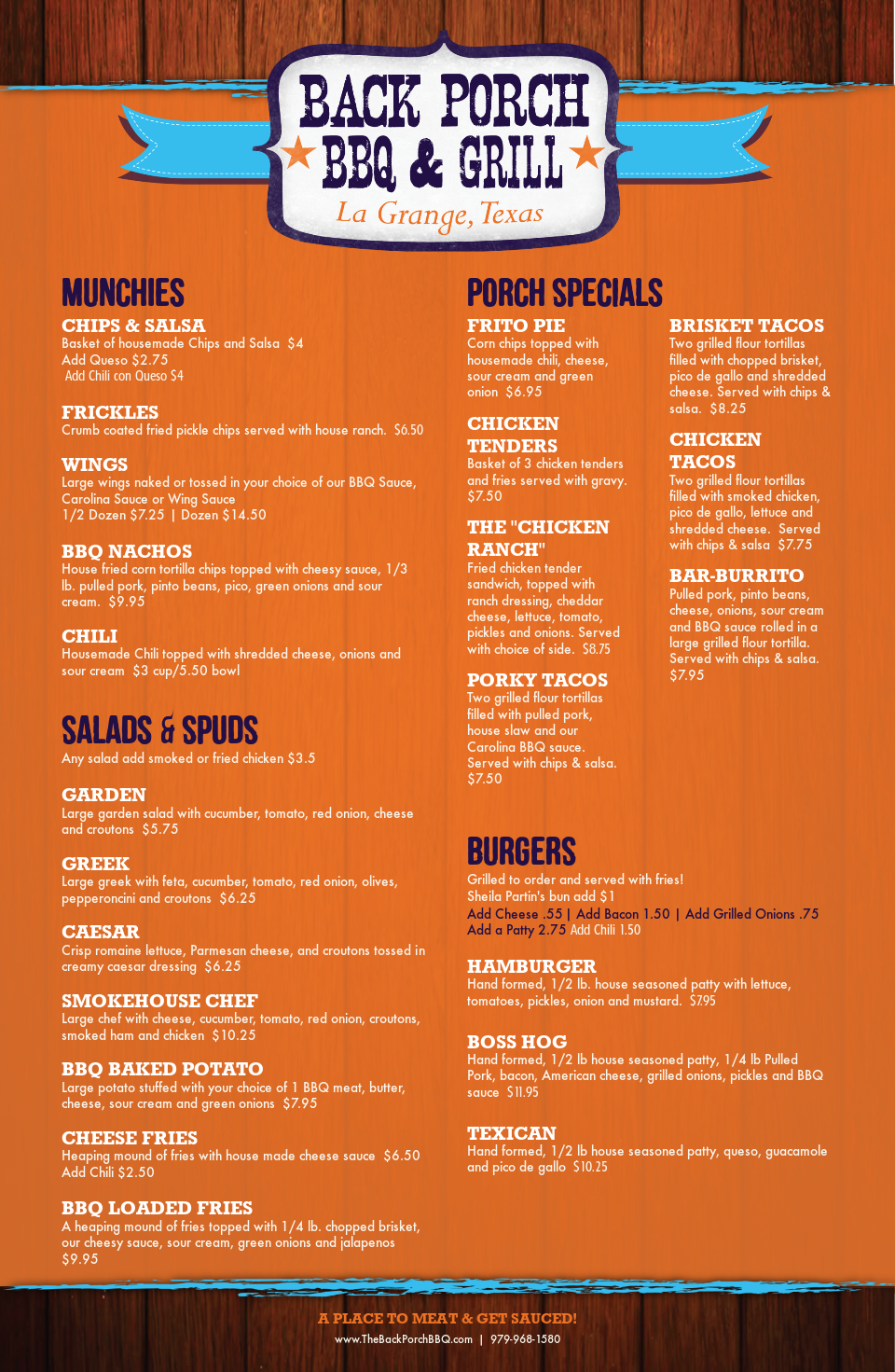 Fall 2015 Menu