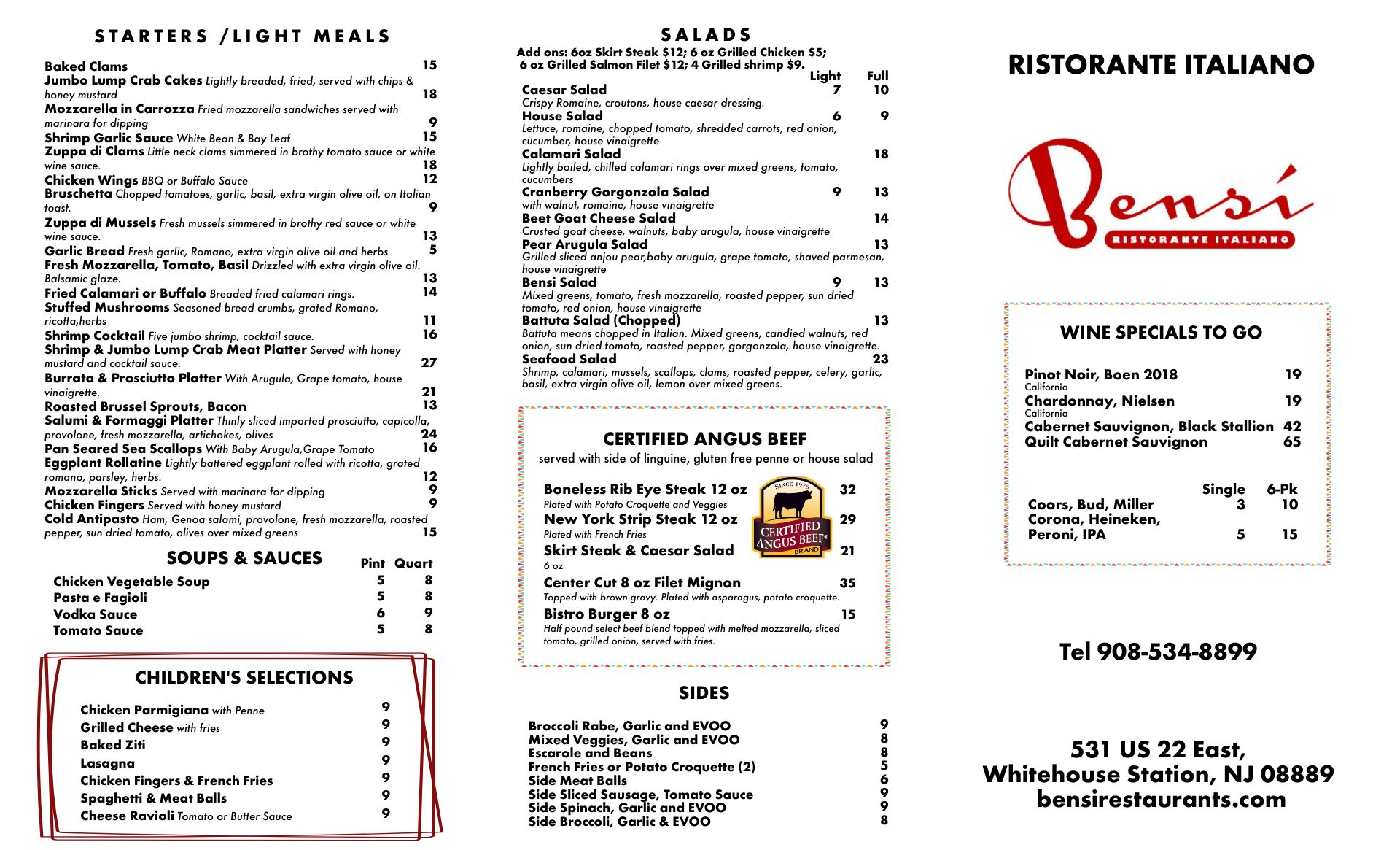 42521 bensi whs take out